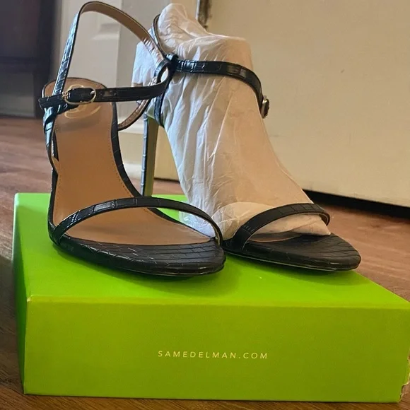 Sam Edelman Doran Black Strappy Heels - Picture 1 of 6